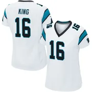Women's Nike Carolina Panthers Haynes King White Jersey - Game