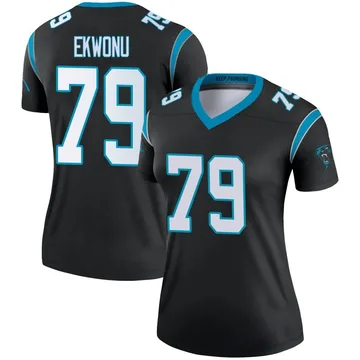 Women's Nike Carolina Panthers Ikem Ekwonu Black Jersey - Legend