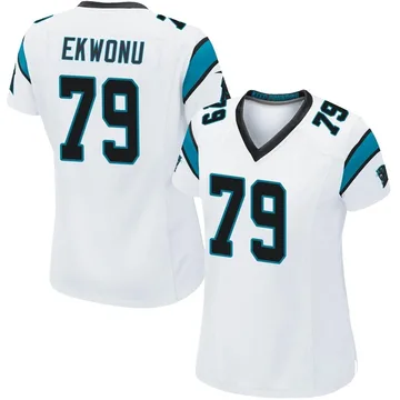 Women's Nike Carolina Panthers Ikem Ekwonu White Jersey - Game
