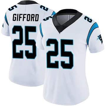 Women's Nike Carolina Panthers Isaac Gifford White Vapor Untouchable Jersey - Limited