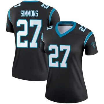 Women's Nike Carolina Panthers Isaiah Simmons Black Jersey - Legend