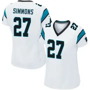 Women's Nike Carolina Panthers Isaiah Simmons White Jersey - Game