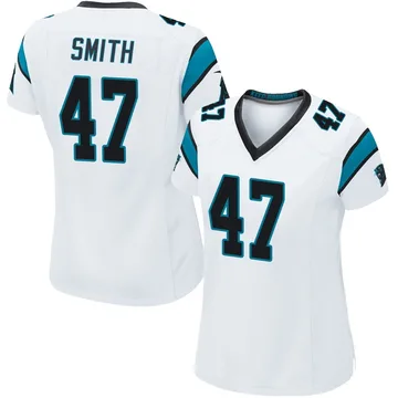 Women's Nike Carolina Panthers Isaiah Smith White Jersey - Game