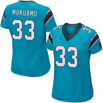 Women's Nike Carolina Panthers Israel Mukuamu Blue Alternate Jersey - Game