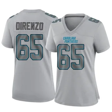 Women's Nike Carolina Panthers J.D. DiRenzo Gray Atmosphere Fashion Jersey - Game