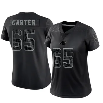 Women's Nike Carolina Panthers Ja'Tyre Carter Black Reflective Jersey - Limited
