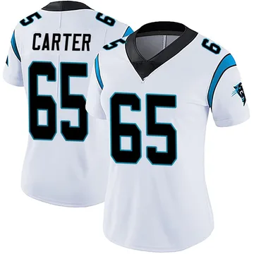 Women's Nike Carolina Panthers Ja'Tyre Carter White Vapor Untouchable Jersey - Limited