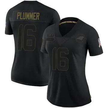 Women's Nike Carolina Panthers Jack Plummer Black 2020 Salute To Service Jersey - Limited