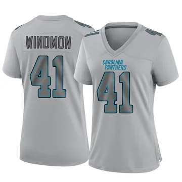 Women's Nike Carolina Panthers Jacoby Windmon Gray Atmosphere Fashion Jersey - Game