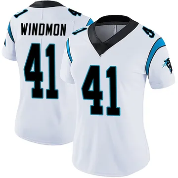 Women's Nike Carolina Panthers Jacoby Windmon White Vapor Untouchable Jersey - Limited