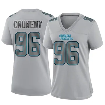 Women's Nike Carolina Panthers Jaden Crumedy Gray Atmosphere Fashion Jersey - Game
