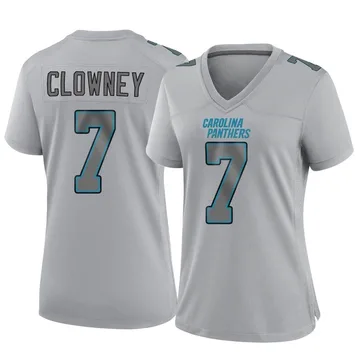 Women's Nike Carolina Panthers Jadeveon Clowney Gray Atmosphere Fashion Jersey - Game