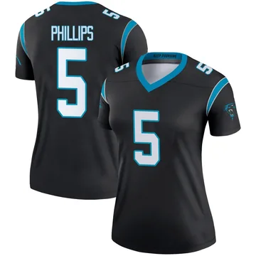 Women's Nike Carolina Panthers Jaelan Phillips Black Jersey - Legend