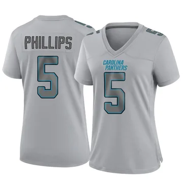 Women's Nike Carolina Panthers Jaelan Phillips Gray Atmosphere Fashion Jersey - Game