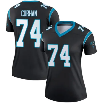 Women's Nike Carolina Panthers Jake Curhan Black Jersey - Legend