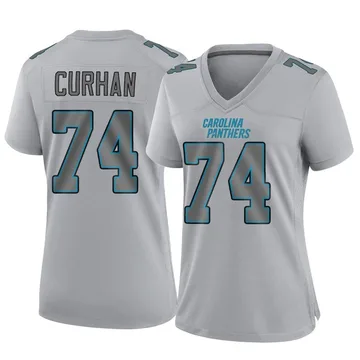 Women's Nike Carolina Panthers Jake Curhan Gray Atmosphere Fashion Jersey - Game