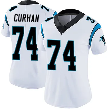Women's Nike Carolina Panthers Jake Curhan White Vapor Untouchable Jersey - Limited