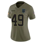 Women's Nike Carolina Panthers Jamil Muhammad Olive 2025 Salute to Service Jersey - Limited