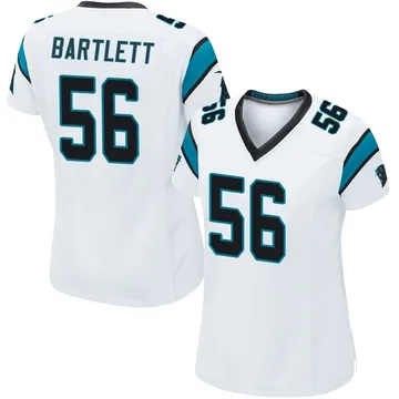 Women's Nike Carolina Panthers Jared Bartlett White Jersey - Game