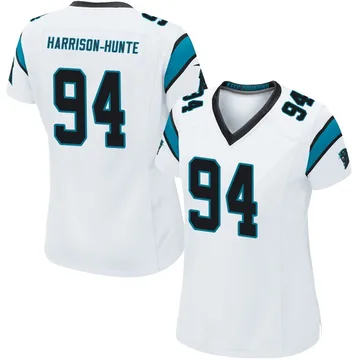Women's Nike Carolina Panthers Jared Harrison-Hunte White Jersey - Game