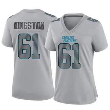 Women's Nike Carolina Panthers Jarrett Kingston Gray Atmosphere Fashion Jersey - Game