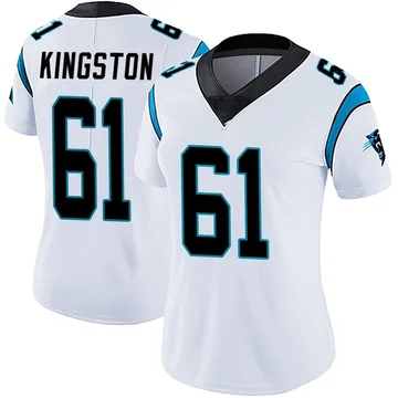Women's Nike Carolina Panthers Jarrett Kingston White Vapor Untouchable Jersey - Limited