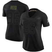 Women's Nike Carolina Panthers Ja'seem Reed Black 2020 Salute To Service Jersey - Limited