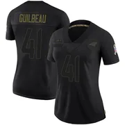Women's Nike Carolina Panthers Jaylon Guilbeau Black 2020 Salute To Service Jersey - Limited