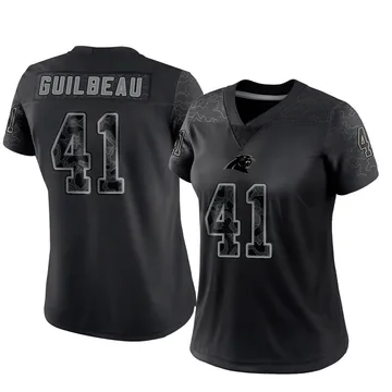 Women's Nike Carolina Panthers Jaylon Guilbeau Black Reflective Jersey - Limited