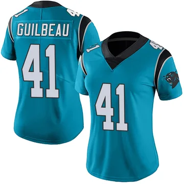 Women's Nike Carolina Panthers Jaylon Guilbeau Blue Alternate Vapor Untouchable Jersey - Limited