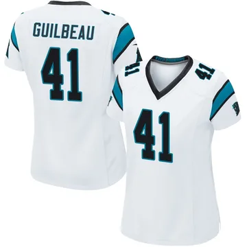 Women's Nike Carolina Panthers Jaylon Guilbeau White Jersey - Game
