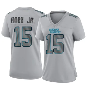 Women's Nike Carolina Panthers Jimmy Horn Jr. Gray Atmosphere Fashion Jersey - Game