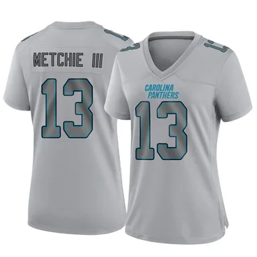 Women's Nike Carolina Panthers John Metchie III Gray Atmosphere Fashion Jersey - Game