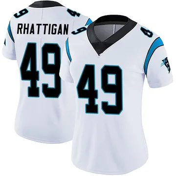Women's Nike Carolina Panthers Jon Rhattigan White Vapor Untouchable Jersey - Limited