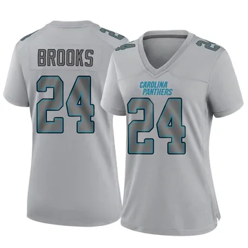 Women's Nike Carolina Panthers Jonathon Brooks Gray Atmosphere Fashion Jersey - Game