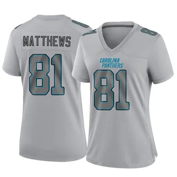 Women's Nike Carolina Panthers Jordan Matthews Gray Atmosphere Fashion Jersey - Game