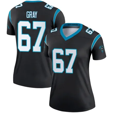 Women's Nike Carolina Panthers Joshua Gray Black Jersey - Legend