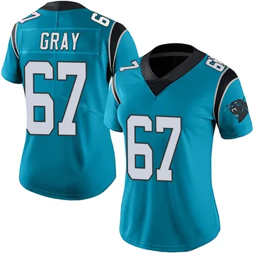 Women's Nike Carolina Panthers Joshua Gray Blue Alternate Vapor Untouchable Jersey - Limited