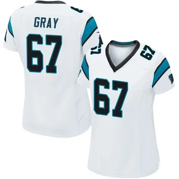Women's Nike Carolina Panthers Joshua Gray White Jersey - Game
