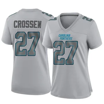 Women's Nike Carolina Panthers Keion Crossen Gray Atmosphere Fashion Jersey - Game