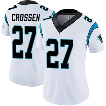 Women's Nike Carolina Panthers Keion Crossen White Vapor Untouchable Jersey - Limited