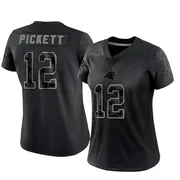 Women's Nike Carolina Panthers Kenny Pickett Black Reflective Jersey - Limited