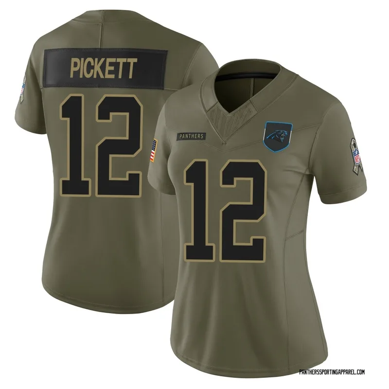 Women's Nike Carolina Panthers Kenny Pickett Olive 2025 Salute to Service Jersey - Limited