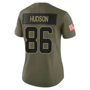 Women's Nike Carolina Panthers Kobe Hudson Olive 2025 Salute to Service Jersey - Limited