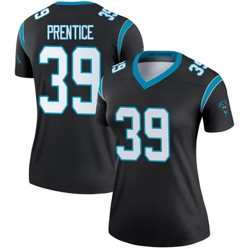 Women's Nike Carolina Panthers Kobe Prentice Black Jersey - Legend