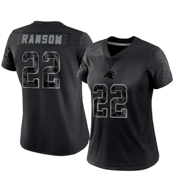 Women's Nike Carolina Panthers Lathan Ransom Black Reflective Jersey - Limited
