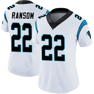 Women's Nike Carolina Panthers Lathan Ransom White Vapor Untouchable Jersey - Limited
