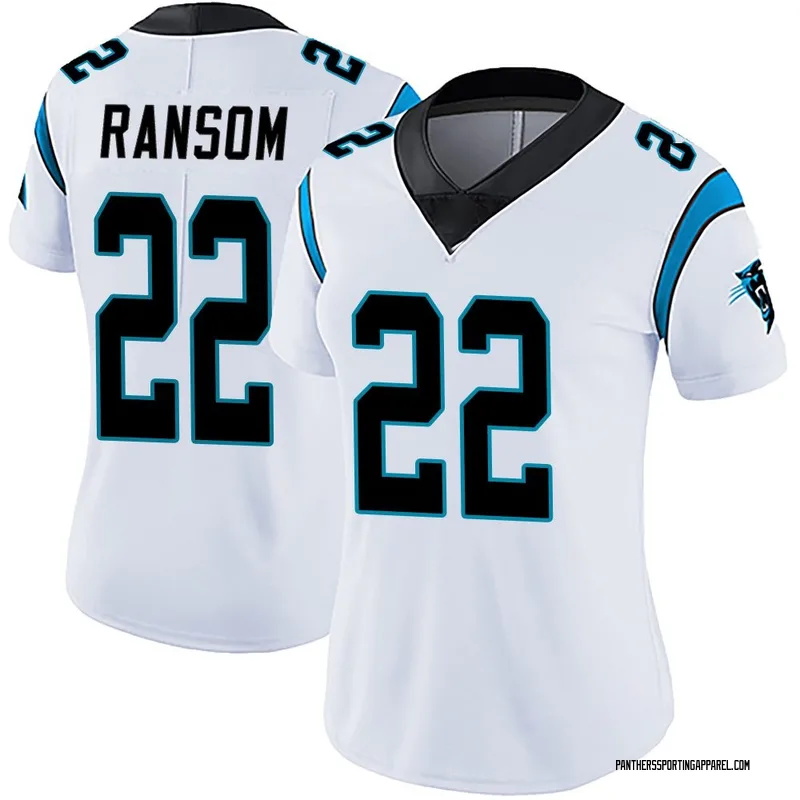 Women's Nike Carolina Panthers Lathan Ransom White Vapor Untouchable Jersey - Limited