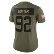 Women's Nike Carolina Panthers Lee Hunter Olive 2025 Salute to Service Jersey - Limited