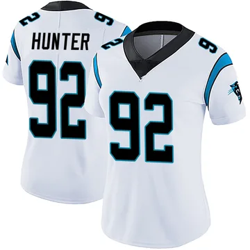 Women's Nike Carolina Panthers Lee Hunter White Vapor Untouchable Jersey - Limited